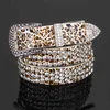 Wholale Fashion Korean diamond-studded cowhide belt women's rhintone ladi decorative beltL4RP