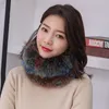 Зимний теплый шарф шарф на голову настоящая лиса шейный шейный щип