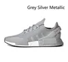 2022 NMDR1 V2 Sandales gris Gris Silver Metallic Running Chaussures pour hommes Femmes les plus récentes Originales Designer Black Carbon Shock Casual Shoes Sneakers