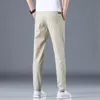 Pantalons pour hommes Jantour Marque Printemps Été Casual Hommes Pantalon Mince Slim Fit Travail Taille Élastique Jogging Pantalon Homme Plus La Taille 38 220827