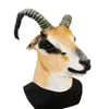 Party Masks Goat Antelope Animal Head Farmyard Halloween Latex Full Overhead Rubber Costumes 220826