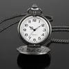 Карманные часы Antique Full Hunter Pure Color Quartz Watch Retro Steampunk Подвесной часовой сувенир Vintage Drop 220826