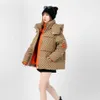 Manteau d'hiver veste vêtements femmes avec lettres complètes filles coton denim G vestes lâche col montant épais veste de pain chaud