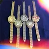 Plein Diamants Femmes 38mm Montre De Luxe Quartz Importé Mouvement Horloge Bracelet En Acier Inoxydable Mode D'affaires Desinger Étanche Qualité Supérieure Montres-Bracelets