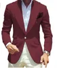 Bruine bruidegom Tuxedos Men Men Trouwjurk Peak Rapel Men Blazer Prom Dinner/Darty Suit