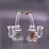 Acessórios para fumantes de 3,5 polegadas cachimbos de bongues de vidro de vidro Mini Dab Rigs Pequena Bubbler Reciclagem Rigação de Óleo