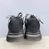 Boy Kids Shoes For Girls Fashion Leather Sneakers Gradual Change Reflective Black White Veet Thick-Soled Flat Height Increasing