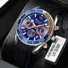 Montres-bracelets WISHDOIT 2022 mode montre de plongée hommes bleu haut en acier inoxydable étanche loisirs sport Quartz