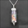 Pendanthalsband Reiki Healing Crystal Wishing Bottle Sweater Chain Lady Wild Temperament Personality Halsband Drop Delivery 2021 Je Dhyta