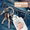 Gym Clothing Keychain Po Picture Holder Insert Blank Keyring Frame Keychains Acrylic Blankssnap Clear Film Key Chain Forpersonalized Ring