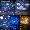 Light Lights Planet Galaxy Projector Kids Star 360 ° إسقاط كوكبة دوارة لزينة منزل غرفة نوم الأطفال