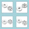 Components Wholesale 18Mm Snap Button Jewelry Accessories Findings Metal Buttons To Make Diy Bracelet Necklace Drop Delivery 2021 Yydh Dhcru
