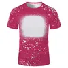 T-shirts pour hommes T-shirt blanc Tie-Dye DIY pour hommes / femmes / enfants Tissu fin et léger Polyester Tops décontractés T-shirts aux États-Unis 21 couleurs