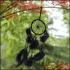 Arts And Crafts Wholesale- 1Pcs Dreamcatcher India Style Handmade Dream Catcher Net With Feathers Wind Chimes Hanging Carft Dhgarden Dhsc1