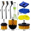 Car Sponge 30Pcs Cleaning Brush Set Power Scrubber Drill Pad Wash MiDetailing For Interior Air Vent Wheel Rim