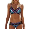 Bikinis Set 2022 Mujer Biquini Schwimmen Badeanzug Frauen Vintage Print Böhmen Bikini Push-Up frauen Badeanzüge D90530