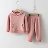 Clothing Sets 18Y Children Girl Boy Cotton Clothes Hoodie Pullover Sweatshirt Child Sport Suit Spring Autumn Kids Loungewear 220827