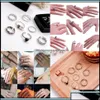 Band Rings Jewelry Men Women Stainless Steel Skl Head Animal Fashion Cool Gothic Punk Biker Finger And Gift Drop Delivery 2021 8Ioat B Dhfce