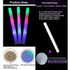 LED Light Sticks Foam Stick Glow Sticks Wands Multicolor Sponge Glowsticks Batons Cheer Supplies Tube RGB LED Glow in the Dark Light for Party 220827