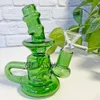 Różowy mini recykling hakahs Percolator Dab Rig wodna szklana rura bong platforma olejna Unikalna konstrukcja 14 mm złącza staw hey bąberz do palenia