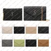 Ladies Fashion Designe Luxury MATELASSE Envelope Chain Bag Wallet In Grain De Pouder EmBossed Leather Crossbody Shoulder Bag Coin Purse TOP Quality 5A 393953 377828