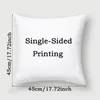 Pillow Case 3Pcs/lot Solid Color Polyester Cushion Cover Orange Blue Sofa Rectangel Single Sided Print Pillowcase