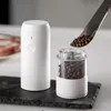 Mills Electric Automatic Salt and Pepper Grinder Set USB Gravity Spice Mill調整可能なスパイスグラインダーキッチンツール220827