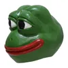 Party Masks Halloween Latex Cartoon Frog Pepe Meme Mask Costume Cosplay Mask 220826