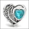 Componenti Vintage Heart Snap Button Jewelry Colorf Strass 18Mm Bottoni automatici in metallo Fit Bracciale Bangle Noosa H29 Drop Delivery 2 Dhn3F