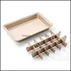 Plats de cuisson Pans Ustensiles de cuisson 18 cavités en acier inoxydable Outils détachables Treillis carré antiadhésif Pain au chocolat Moule à gâteau Pan Vtky223 Dhwua