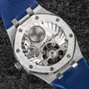 R8F V3 Tourbillon A2950 Automático Relógio Automático 2652 Extra Fin 41mm Sihh Diamonds Bolecendo Blue Dial Dial Breation Strap 2022 Super edição PureitMe B2