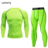 Men's Tracksuits Quick Dry Men's Thermal underwear Sets Running Compression Sport Suits Basketball Tights Clothes Gym Fitness Jogging Sportswe 220926