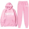 Hommes Survêtements Hommes Survêtement Tendance À Capuche 2 Pièces Ensemble Sweat À Capuche Sweatpants Sportwear Jogging Outfit Trapstar Homme Vêtements 220826