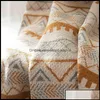 Couvertures Accueil Textiles Jardin Simple Nordique Jeter Acrylique Nap Couverture Hiver Chaud Décoration Canapé ER Tricoté Laine Douce Bohème Grand Dhpeq