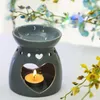 Ароматические лампы 1pc Love Ceramic Aroma Diffuser Эфирное масло горелка благовония Восковая печь Печа Домохозяйство.