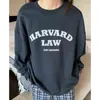 Kadın Hoodies Sweatshirts Ins Hot America Style Vintage Mektup Baskı Crewneck Sweatshirt Kadınlar Sıradan Büyük Boy Alacaklar 2020 Sonbahar Yeni Tasarımcı T220826