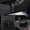 Interiörstillbehör Black ABS Square Pressing Type Trash Can Car Bin Hängande fordons Garbag Dust Case Storage Box Auto