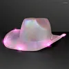 Boinas de chapéu de vaqueira ocidental moda de moda leve, cowboy para trajes de trajes de trajes de halloween partido em parte interior externa