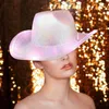 Berets Western Style Cowboy Hat Mode lichtgewicht nieuwigheid Cowgirl For Fancy Dress Holiday Pography Props Gift Indoor Outdoor