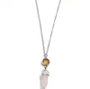 Pendentif Colliers 12mm Drusy Sirène Poisson Échelle Charmes Hexagone Prisme Collier En Pierre Naturelle Avec Chaînes En Acier Inoxydable Femmes Bijoux Dhdyz