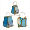 Candlers Candlers Parners Lantern Tea Light Stands Colgandissers Geom￩trique Trapezoid pour le salon et d￩coration de salle de bain Candl DH4AS