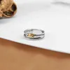 Bague Anneaux Designer Femmes Hommes Tendance X Pour Bijoux De Mode Dames Amour Double Couche Tressé Couple Cadeau De Fête D'anniversaire