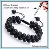 Beaded Strands Essential Oil Armband Justerbara p￤rlor Dubbelrader Lava Rock per diffusion Yoga f￶delsedagspresent Drop Delivery 2021 Juden DHGMN
