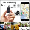 Bil GPS-tillbehör Smart Mini Tracker Locator Stark Realtid Magnetisk Liten spårningsenhet Motorcykel Lastbil Kid Dhcarbränslefilter Dhjm3