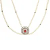 Anhänger-Halsketten, arabische Mode, handgefertigte Perlen-Halskette, luxuriöse weiße Harzperlen-Accessoires, Damen-Hochzeitsfeier