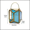 Candle Holders Candle Holders Lantern Tea Light Stand Candleholders Geometric Trapezoid For Living Room And Bathroom Decoration Candl Dh4As