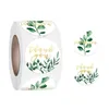 Gift Wrap 500 stcs/roll Classic Green Plants Label Sticker Round Dank u bedankje 1,5 '' Cartoon Animal Stickers voor bruiloft