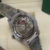 贅沢な時計フルダイヤモンドブラックデール社長228239 228396ビッグダイヤモンドベゼル43mm 18Kホワイトゴールドメンオートマチックリストウォッチオリジナルボックス