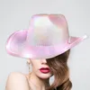 Bérets Western Cowgirl Chapeau Mode Légère Nouveauté Cowboy Pour Halloween Habiller Costume Accessoires Fête Intérieur Extérieur