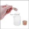 Storage Bottles Jars Scrub Bath Salt Abs Bottle Sealed Jar Wooden Spoon Soft Cork Stopper Frosted Seal Jllhhy Sinabag Drop Delivery 2 Dhlgs